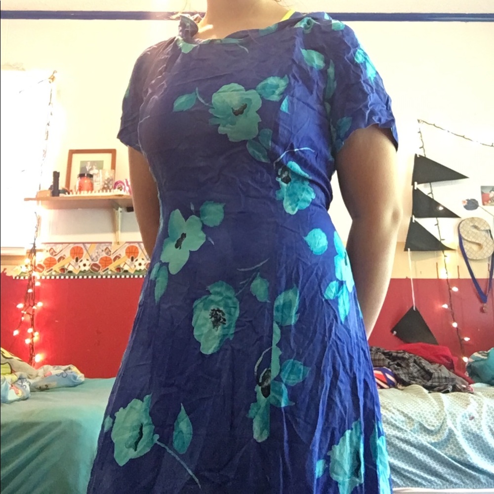 cute blue floral dress 💙